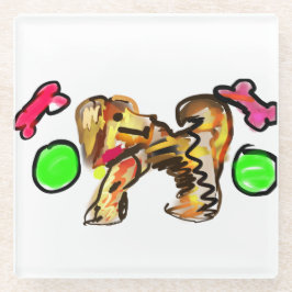 Golden retriever art glasuntersetzer