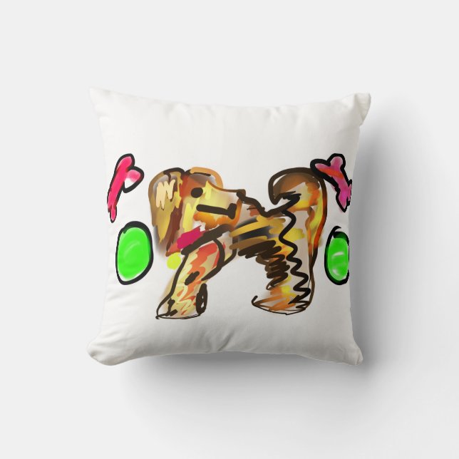 Golden retriever art kissen (Vorderseite)