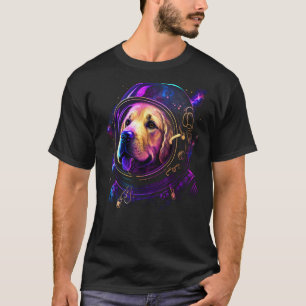 Golden Retriever Astronaut im Weltraum Cosmic Expl T-Shirt