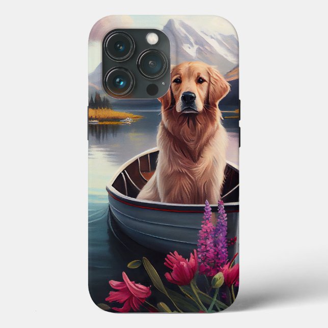 Golden Retriever auf dem Paddle: Ein Landschaftlic Case-Mate iPhone Hülle (Rückseite)