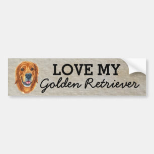 Golden Retriever Autoaufkleber