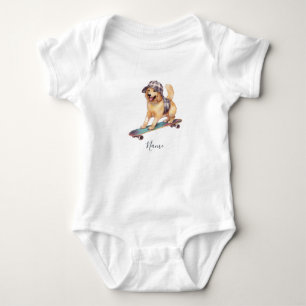 Golden Retriever Baby Bodysuit Strampler