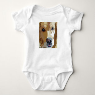 golden retriever baby strampler