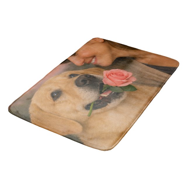 Golden Retriever Badematte – Pet Art (Schrägansicht)