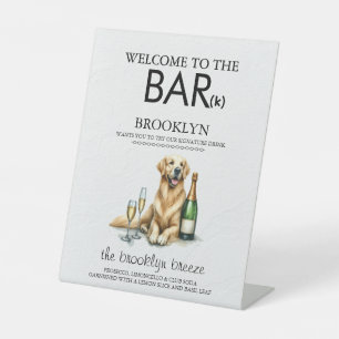 Golden Retriever Bar Sockelschild