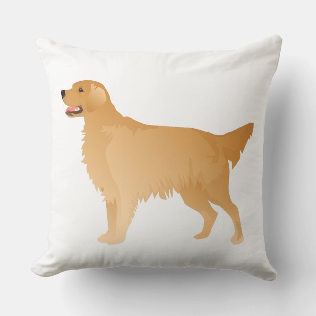 Golden Retriever Basic Brettdesign Kissen (Vorderseite)