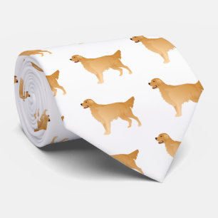 Golden Retriever Basic Brettdesign Krawatte