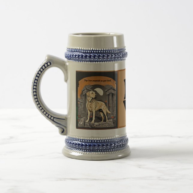 Golden Retriever Beer Stein Bierglas (Links)