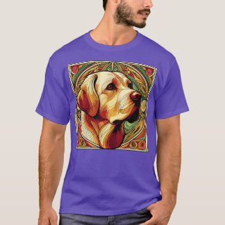 Golden Retriever Beloved Rasse In Art Nouveau Styl T-Shirt