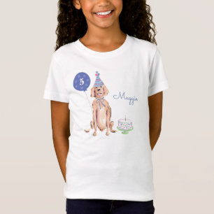 Golden Retriever Benutzerdefiniertes Alter Geburts T-Shirt