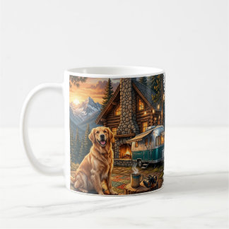 Golden Retriever Bergresort Kaffeetasse