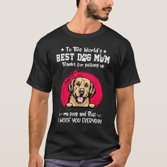 Golden Retriever Best Dog Mom Dogs   Mothers Day T-Shirt (Vorderseite)