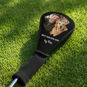 Golden Retriever Bester Vater Foto Vater Schwarz Golf Headcover