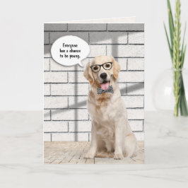 Golden Retriever Bewahrung älterer Geburtstagskart Karte