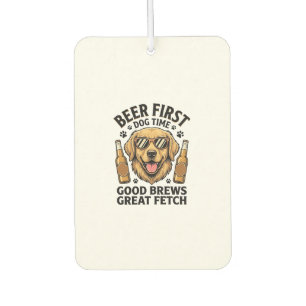 Golden Retriever Bier-Shirt Lustiger Hunde-Liebhab Autolufterfrischer