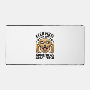 Golden Retriever Bier-Shirt Lustiger Hunde-Liebhab Schreibtischunterlage
