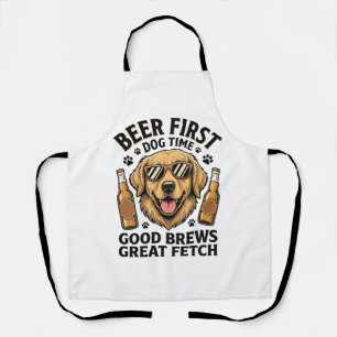Golden Retriever Bier-Shirt Lustiger Hunde-Liebhab Schürze