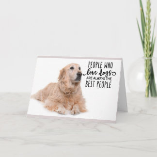 Golden Retriever Birthday Card Best People Karte