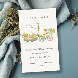 Golden Retriever Blumenbücher für Babydusche Begleitkarte