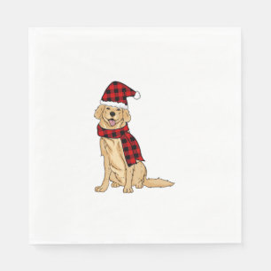 Golden Retriever Buffalo Kariert Retriever Dog Lov Serviette