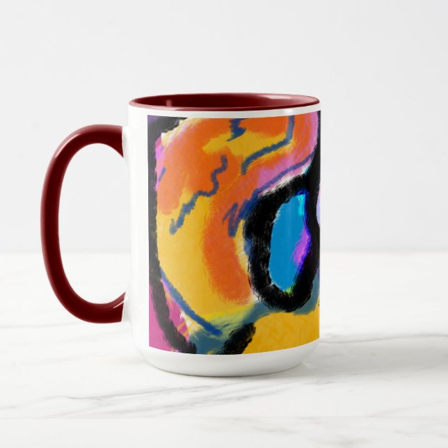 Golden Retriever bunt Tasse (Links)