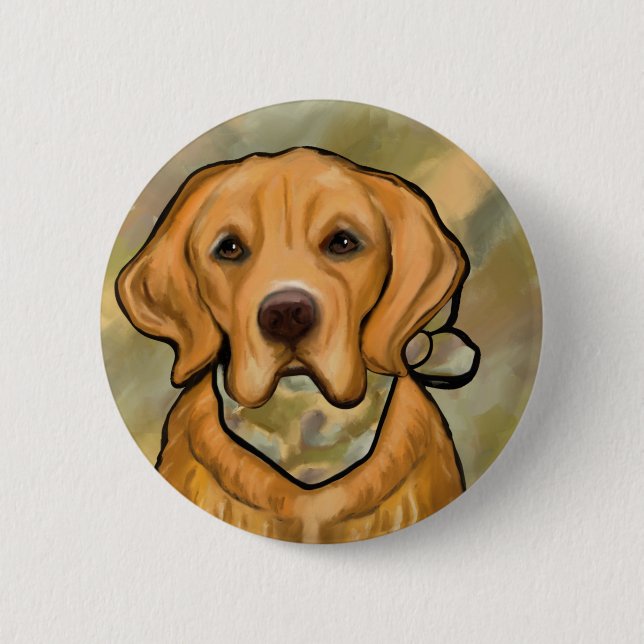 Golden Retriever Button (Vorderseite)