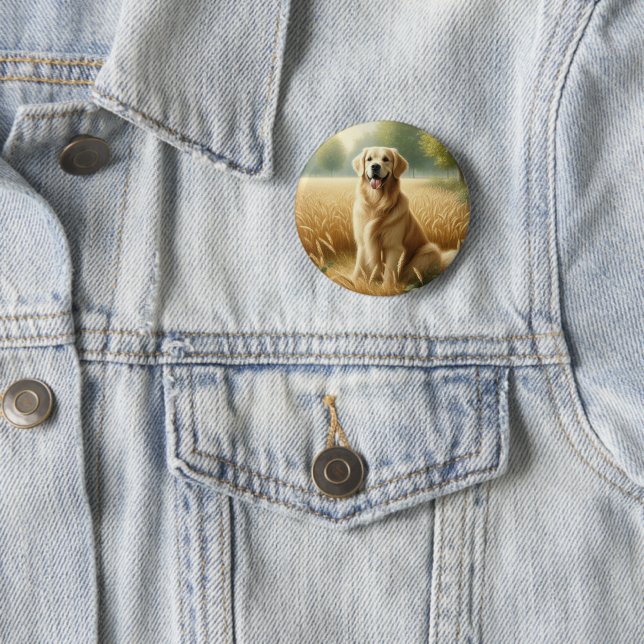 Golden Retriever Button (Beispiel)