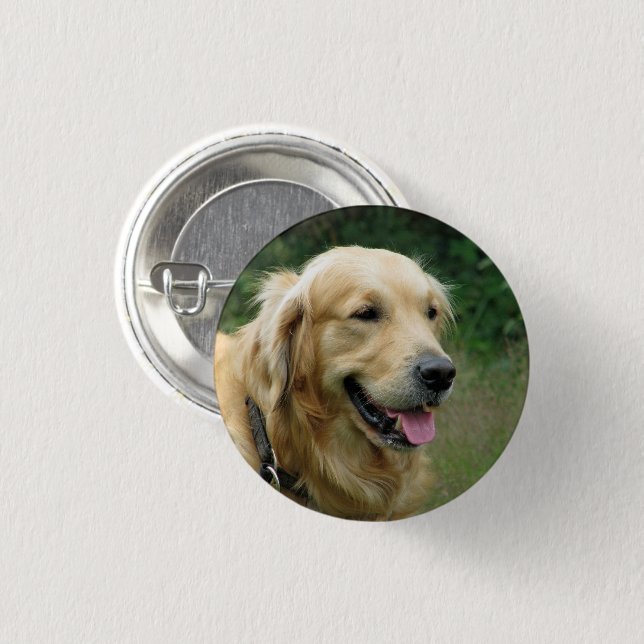 Golden Retriever Button (Vorne & Hinten)