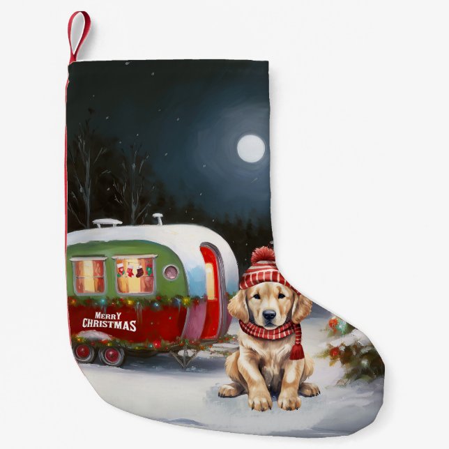 Golden Retriever Caravan Weihnachtsabenteuer Kleiner Weihnachtsstrumpf (Vorderseite)