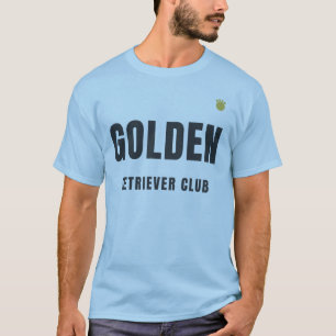 Golden Retriever Club Minimalistisches Design fü T-Shirt