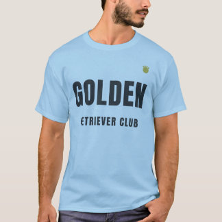 Golden Retriever Club | Minimalistisches Design fü T-Shirt