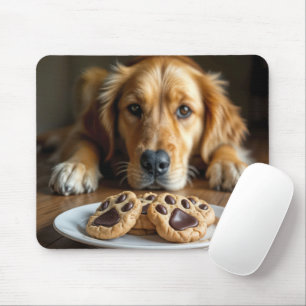 Golden Retriever Cookies Mousepad