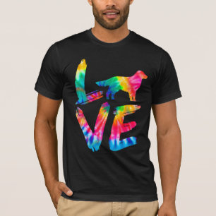 Golden Retriever Corgi Gefärbte Krawatte Liebe Dog T-Shirt