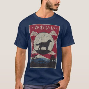 Golden Retriever Corgi Japanese Design Kawaii Dog T-Shirt