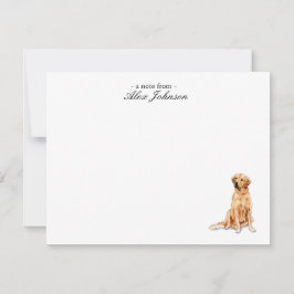 Golden Retriever Custom Flat Vielen Dank Anmerkung Dankeskarte