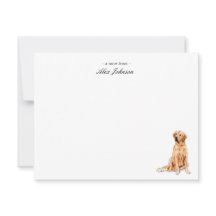 Golden Retriever Custom Flat Vielen Dank Anmerkung