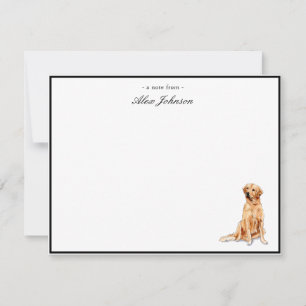 Golden Retriever Custom Flat Vielen Dank Anmerkung Dankeskarte