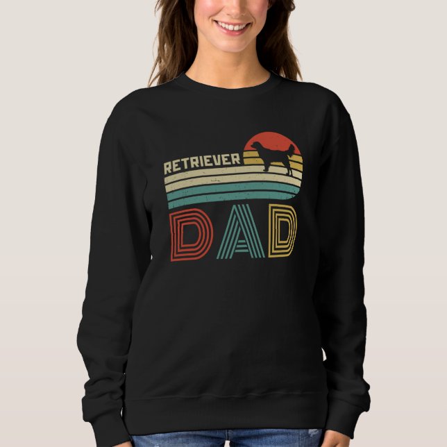 Golden Retriever Dad Vintage Retro Dog Sweatshirt (Vorderseite)