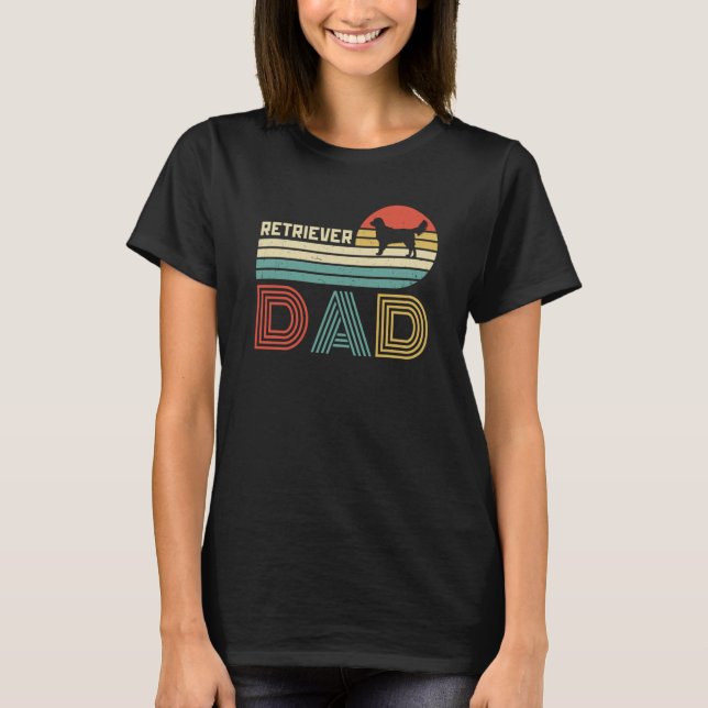 Golden Retriever Dad Vintage Retro Dog T-Shirt (Vorderseite)