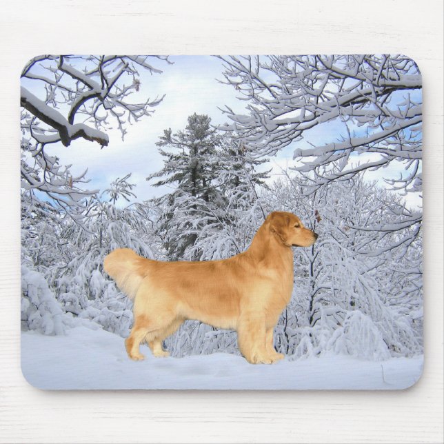 Golden retriever-Danny-Junge Mousepad (Vorne)