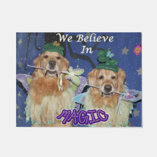 Golden retriever, das wir an Magie glauben Fußmatte