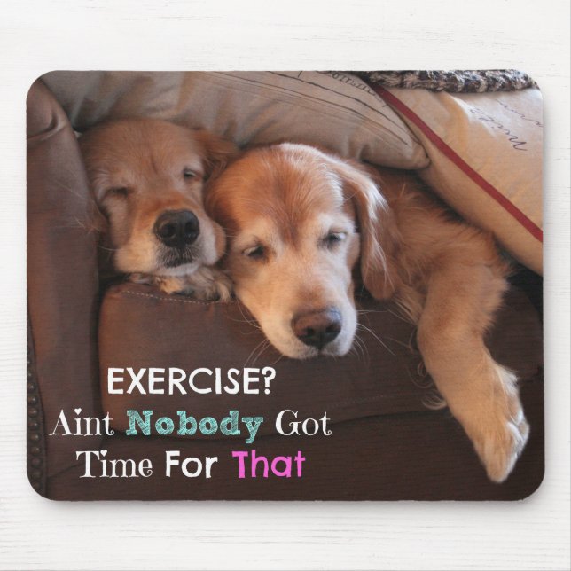 Golden Retriever Demotivation Mousepad (Vorne)