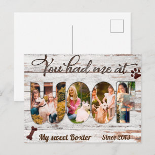 Golden Retriever, den du bei Woof-Geschenk für Hun Postkarte