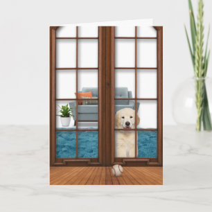 Golden Retriever Denken Sie an Sie Karte