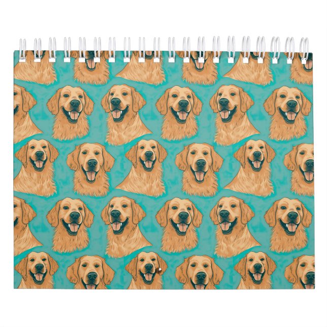 Golden Retriever Desktop Calendar Kalender (Titelbild)