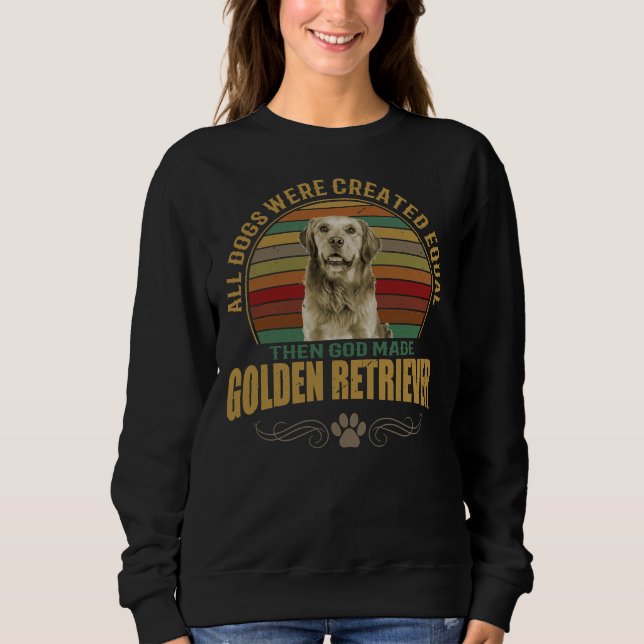 Golden Retriever Dog 422 Sweatshirt (Vorderseite)
