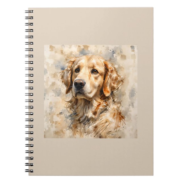 Golden Retriever Dog Art Design  Notizblock (Vorderseite)