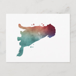 Golden Retriever Dog Art Postkarte