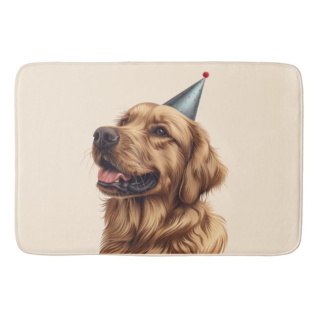 Golden Retriever Dog Badematte (Vorderseite)