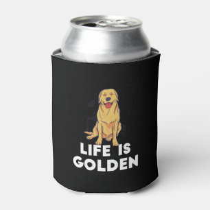 Golden Retriever Dog - Das Leben ist golden Dosenkühler